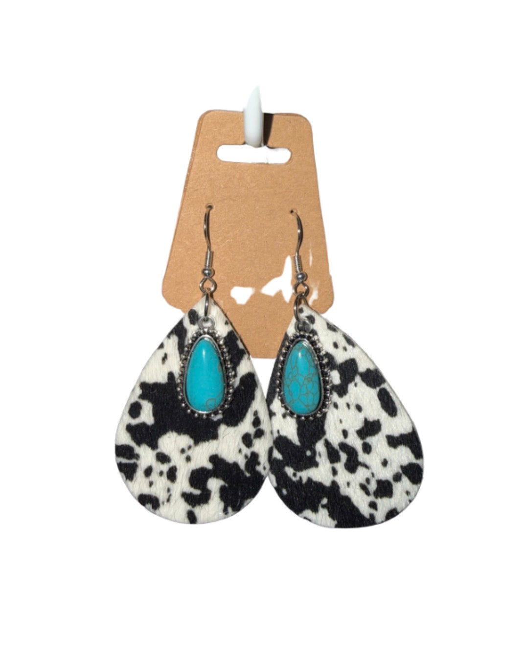 Cowprint Jewel Dangle