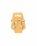 Pearly White Bow Stud